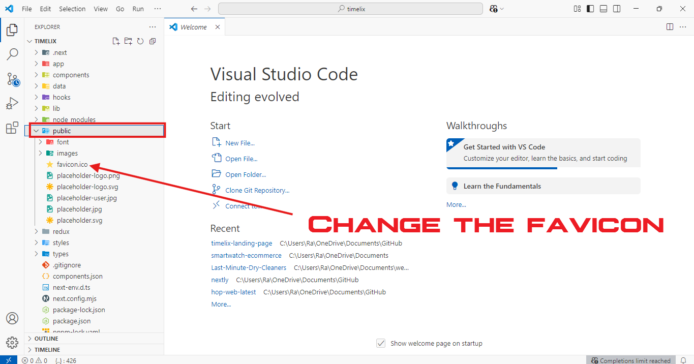 2.1. Change Favicon