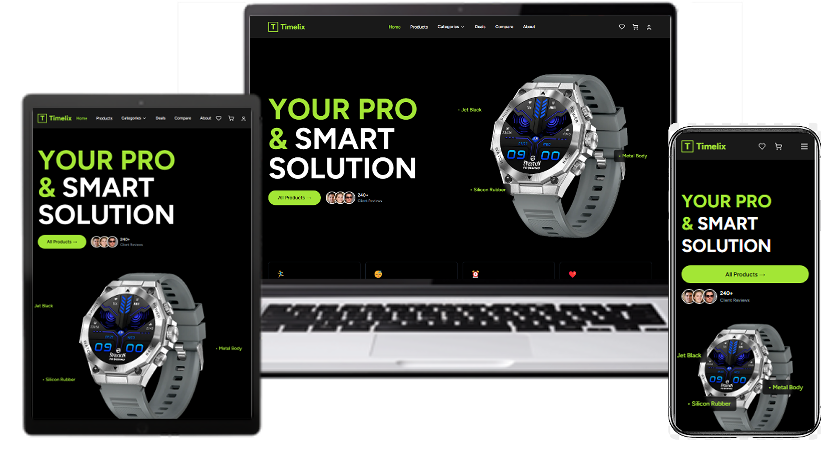eTrade template showcase