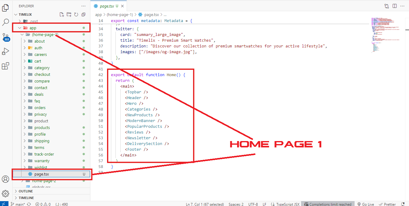 2.3. Home Page 1