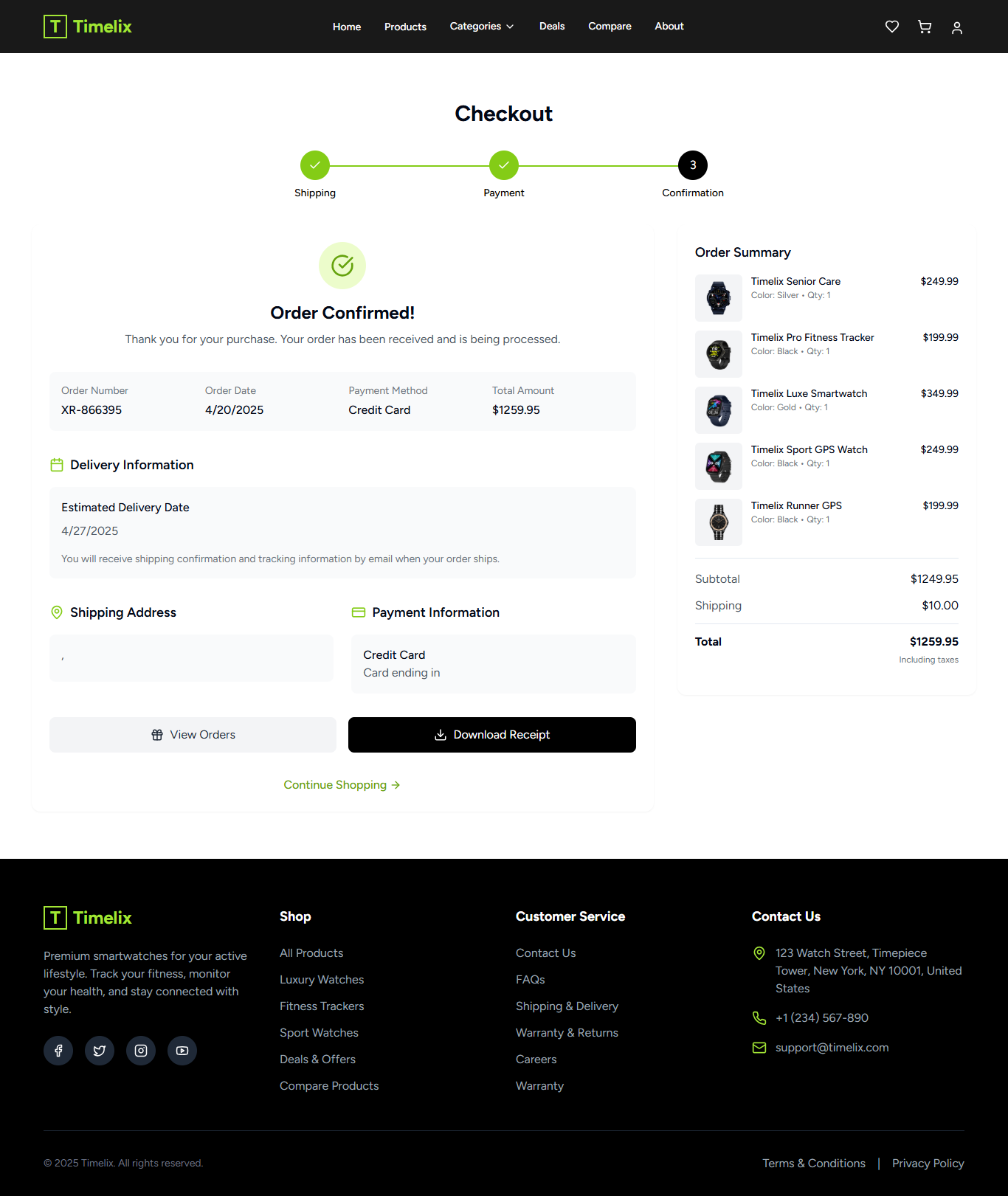 Checkout Page 3