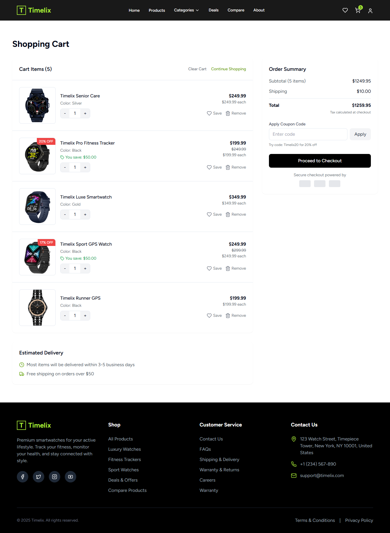 Orders Page